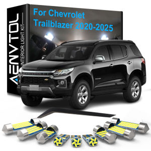 13pcs Car LED Interior Lights Canbus For Chevrolet Trailblazer 2020 2021 2022 2023 2024 2025 Map Dome Trunk License plate Lamps