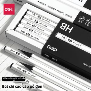 deli | Bút Chì An Toàn Không Độc Dành Cho Học Sinh Màu Đen Bền Cao Cấp