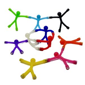 Flexible Man Magnetic Toy Translucent Novelty Toys Rubber Magnet Men Toy Fridge Magnets Humanoid Magnetic Toy Kids Travel Toys