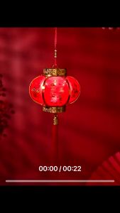 Lampu Lampion Imlek Led Bulat Panjang Batrai Listrik Hiasan Dekorasi Tahun Baru China Outdoor Indoor