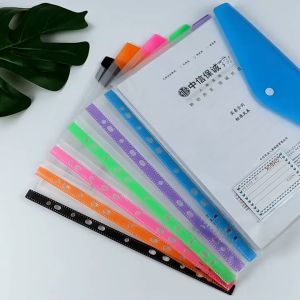 A4 11 Holes PP Sheet Protector Button Bag | File Holder | Document Holder | Pocket File with 11 Holes