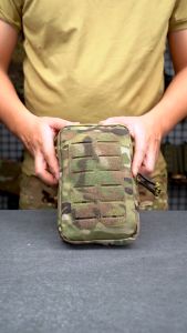 IDOGEAR Tactical Utility Pouch Pouch Mag Dump Pouch Laser Cut Medical Pouch MOLLE Backpack Vertical Utility Pouch Hiking Camping Sundry Bag Waist Bag