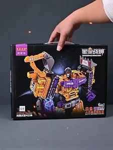 6 in 1 Mainan Robot Kendaraan Konstruksi - Kendaraan Konstruksi "Mighty King Kong God"- Bisa Digabung Jadi Robot Besar 27 CM