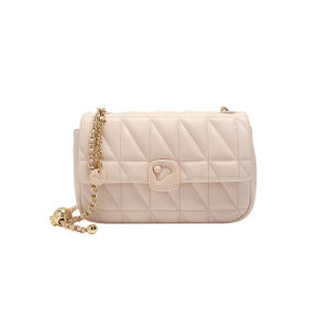 Creamy Souffle Square New Fashion Chain Shoulder and Crossbody Bag