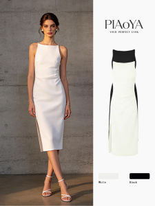 PIAOYA | Waist-Shaping Elegant Office Slip Dress