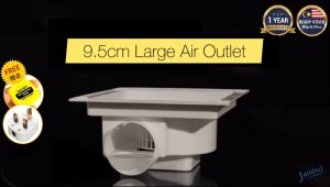 COOL POWER 8/10/12" Household Bathroom Ceiling Exhaust Fan Silent Duct Ventilation Fan
