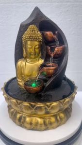 ✬SIÊU HOT✬ Thác nước phong thuỷ Phật bên suối 2 mã PBT