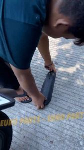 Tutup Cover Tameng Knalpot Protector Muffler Honda Beat FI 2008 - 2024 HITAM DOFF