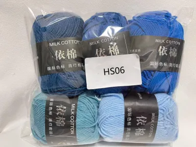 New 5pcs Mixed Colors Yarn Milk Cotton Yarn Combination Crochet Knitting Yarn Set for Handmade DIY Crafts Sweater Scarf Knitting
