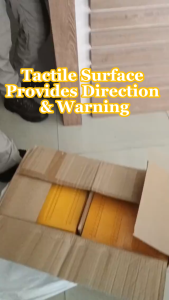 30x30cm PVC Rubber Tactile Paving Blind Road Tile For Blind People Guide Path Anti Slip Warning Floor Tile Sidewalk