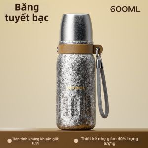 HEOSCU | Cốc Cách Nhiệt Titanium Pha Trà Đẹp Mắt