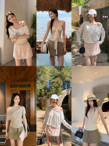 OIOI ESSE | Chân Váy Ngắn Đa Năng Thấp Hüông Linen Rayon