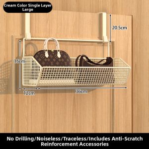 Space-saving No-drill Hanging Storage Rack