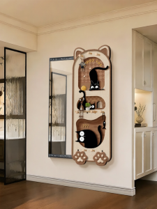 HAOJIUBUJIAN | Retro Abstract Invisible Sliding Full-length Mirror
