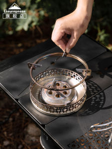 Campingmoon กันน้ำหนักเบาสำหรับเตาแก๊สกลางแจ้งสำหรับใช้ในทุกฤดูกาล ที่วางเตาปิ้งย่างสำหรับผจญภัยในทุ่งน้ำแข็งและทุ่งโล่งสำหรับผู้ชายและผู้หญิง