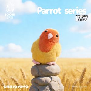 JOOKE | Cute Yellow Peach Parrot Plush Toy Sleeping Pillow