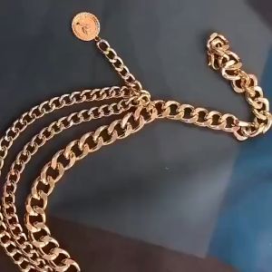 Belt chain logam multi layer Ikat pinggang wanita sense Hnf