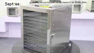 Máy sấy thực phẩm 12 khay dung tích 45 lít thương hiệu Mỹ cao cấp Septree ST-06 - Hàng Chính Hãng (BH 1 NĂM)