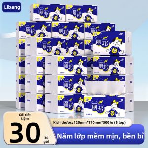 libang | Giấy lau mặt gia đình giá rẻ 30 gói
