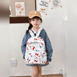 JMALL BnW BAG Nylon Primary School Bag Kids Backpack School Beg Bag Sekolah Casual Bag