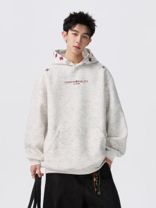 WUKONGYOUHUO | Áo Hoodie Phong Cách Hip Hop Tie Dye Thêu Form Rộng