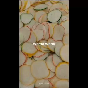 Kerupuk Seblak Mentah / Kerupuk Bawang Mentah Warna 1 Ball (5kg)