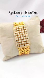 Gelang Xuping Dewasa Rantai Mata Oval Perhiasan Wanita Murah Lapis Emas Gold GL 230