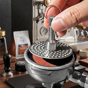 Universal 51/53/58mm Espresso Puck Screen with Magnet Kit Stainless Steel Reusable Puck Screen Coffee Filter with Magnetic Pin