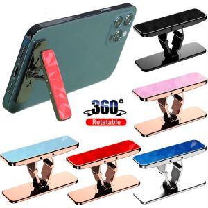 Invisible Folding Phone Holder 360° Rotation Ultra-thin Stand Mount Metal Ring Buckle Bracket for IPhone 14 Huawei Samsung