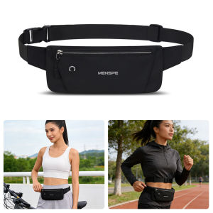 MENSPE Chest Bag / Waist Bag Multi-Functional Fitness Bag Waterproof Waist Bag Wear-Resistant Waist Bag Outdoor Sports Belt Pouch Running Waist Belt Phone Storage Bag Jogging Gym Marathon Waist Packs