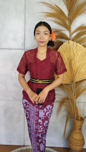 Setelan Kebaya Brokat Kutubaru Clara Kebaya Bali Murah Modern