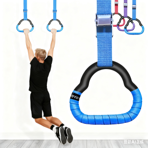 Rings Toys Gymnastics Rings Childrens Sports Toys Anti-Slip Straps Adjustable Swing Exercise Fitness Outdoor Sports Toys