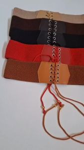 HNF Ikat Pinggang Sabuk Belt Wanita Karet Elastis Waistband Pin Strap