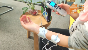 Electric Fitness Body Massager Digital Therapy Machine Portable Pain Relief Anti Aging 8 Modes EMS Therapeutic Massage Device