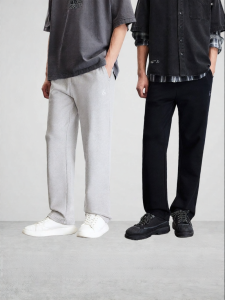 Jack Jones | Straight/Tapered Leg Embroidered Cotton Sweatpants
