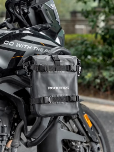 【Local Delivery】ROCKBROS Motorcycle Guard Bag Waterproof Traveling Convenient Motor Bumper Side Bag Big Capacity Multi-Functional Rear Hanging Bag Riding Equipment
