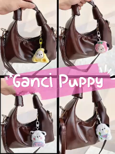 Alobeauty - Ganci Puppy Keychain Cute Puppy Gantungan Kunci Boneka Lucu Hiasan Tas Imut Souvenir Kado Ulang Tahun