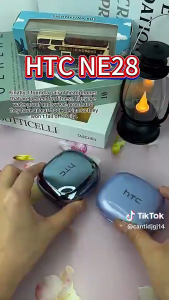 HTC NE28 AI หูฟังแปลภาษา หูฟังบลูทูธ 6.0 HiFi สเตอริโอ กันน้ำระดับ IPX5 หูฟัง ใส่สบาย น้ำหนักเบา กันน้ำ IPX5 Type C ใช้ได้ทุกรุ่น