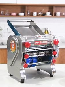 เครื่องรีดแป้ง เครื่องตัดเส้นก๋วยเตี๋ยว เครื่องรีดแป้งไฟฟ้า FKM-200 เครื่องตัดเส้นแป้ง ขนาดเส้นที่ได้ 3mm/9mm. ตัดเส้นบะหมี่ ไฟฟ้าอัตโนมัติ