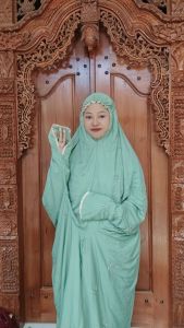 MUKENA DEWASA TERUSAN BAHAN RAYON PREMIUM SIZE JUMBO