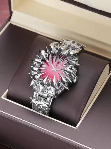 Original Y2K Watches Handmade European and American Irregular Dragon Scale Pointed Tin Solder Light Luxury Mens Wristwatch