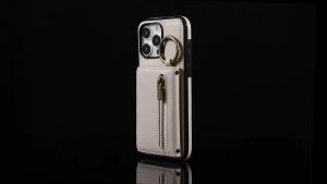 szhaiyu | Lanyard Ring Holder Zipper Cards Solt Wallet Leather Phone Case for Samsung Galaxy Z Flip 8 7 6 5 4 3 5G Flip7FE Crossbody Cover
