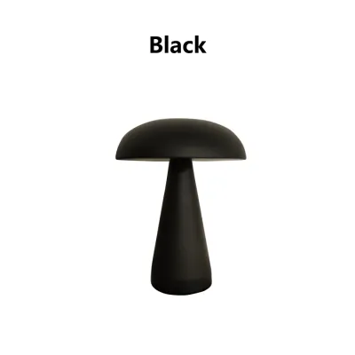 Retro LED Night Ligh Mushroom Touch Sensor Desk Lamp 3 Color Dimming Desktop Night Light Rechargeable Reading Lamp Desktop Decor