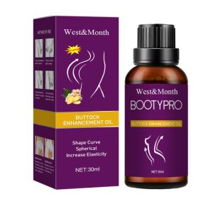 West&Month Hip Lifting Essential Oil Pull Massage Oil Firming And Shaping Peach Hips Highlighting Curved And Beautiful Hips Warping Hips Fast Regrowth Essential Oil Buttock Enlargement Breast Enhancement Oil Hip Tightener Butt Lift Big Ass Beauty