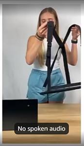 Wearable Walking Laptop Stand Adjustable Suspended Notebook Holder Portable Hands-Free Laptop Tray for  Live Streaming Mobile Of