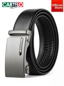 CARTELO | High-end Mens Belt First Layer Cow Leather Auto Buckle