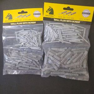 MASAKI Fisher + Skrup Set M6 M8 Fiser Viser Sekrup Tanam Dinding