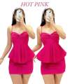 MATILDA TERNO COORDINATES Peplum Top and Skirt 2in1 Bark crepe. 