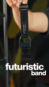 AULUMU A11 Mag Buckle Slim Nylon Band Strap for Apple Watch Ultra 49mm Series 10 9 8 7 6 5 4 SE 3 (42–46mm) | Lightweight Breathable Quick Release Sport Loop with Magnetic Hook & Stainless Buckle