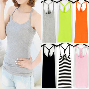 เสื้อกล้ามสลิง Modal สําหรับผู้หญิงสไตล์ฤดูใบไม้ผลิฤดูร้อนสีบริสุทธิ์สลิมฟิตเสื้อผ้าทํางานพร้อมสายสั้นเนื้ออื่นๆ